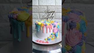 Trending Rosette cake design techniques by Masterbaker Oindrila Bala  unique cake design shorts [upl. by Ranitta689]