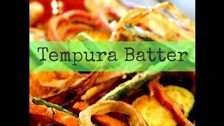 How to make Tempura Batter  Ask Momma Cuisine [upl. by Eimmas526]