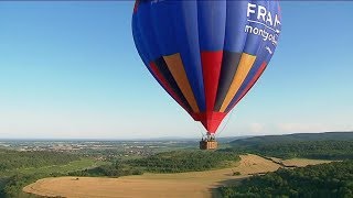 Vol en montgolfière  la CôtedOr vue du ciel à 400 mètres d’altitude [upl. by Leay]