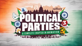 Political Parties class 10th cbse in hindi  Civics class 10 chapter 4 NCERT animation video [upl. by Win656]