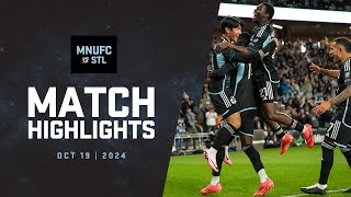 HIGHLIGHTS MNUFC vs St Louis CITY SC  October 19 2024 [upl. by Steffie914]