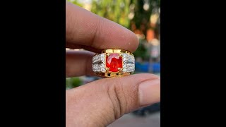 Natural 214ct orange sapphire hbe songea hq [upl. by Ruy]