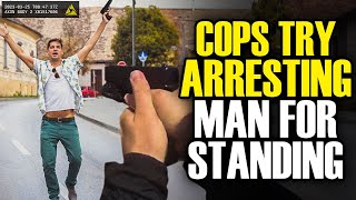 PowerTripping Cop Arrests Innocent Man For Standing Still Then… [upl. by Noterb]