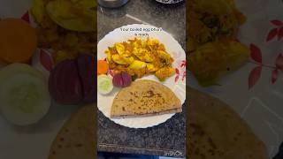 Boiled egg bhurji🤤cooking ytshorts shorts food dailyvlogyoutubeshorts healthy yummy [upl. by Kakalina77]