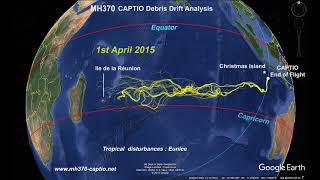 Missing Flight MH370 Debris drift analysis 23  CAPTIO [upl. by Oiracam]