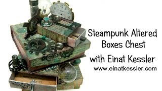 Steampunk Altered Boxes Chest [upl. by Artekal144]