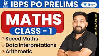 IBPS PO PRE  MATHS DAY  01  Speed Maths  DI amp Arithmetic  Arun Singh Rawat [upl. by Herring]