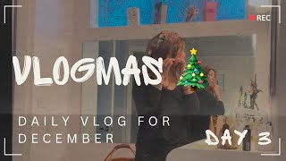 VLOGMAS DAY 3  TYPICAL MORNING amp WORK  DROPPING OFF BOOMER AT DAYCARE  EATING WITH ZUMBA FRIENDS [upl. by Hacim]