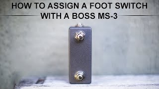 Boss MS3 How To Assign A Foot Switch [upl. by Erastes]