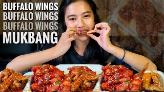 Buffalo Wings Mukbang  Angel Nieles [upl. by Rebel933]