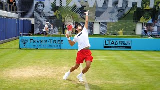 Novak Djokovic Serve Slow Motion  ATP Tennis Serve Technique [upl. by Kapoor]