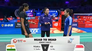 Yeo Jia Min sgp vs Pusarla V Sindhu ind  LINING CHINA MASTERS 2024  R16 [upl. by Mindy]