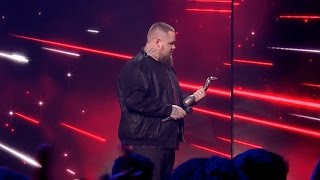 RagnBone Man accepts his 2017 Critics Choice Award  BRITs 2017 Nominations [upl. by Amaral]