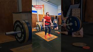 110kg 243lbs clean double [upl. by Pitarys]