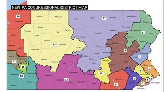 Pennsylvania high court issues new congressional district map [upl. by Hillegass]