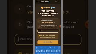 Top 3 Crypto Strategies to Make Money Fast  MemeFi  MemeFi Code [upl. by Townie]