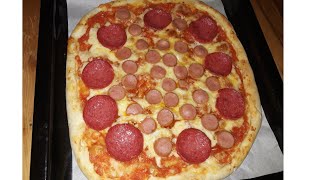 Əla pizza xemiri😋 Hele beləsini yeməmisiniz Perfect Pizza at home [upl. by Ibbob761]