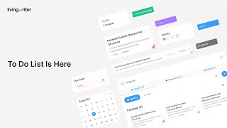 Introducing the ToDo List on LivingWriter [upl. by Eeimaj]