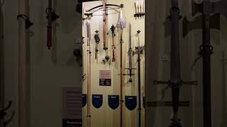 Weapons Used At The Battle Of Bosworth War Of The Roses Bosworth Heritage Centre England UK [upl. by Erodoeht]