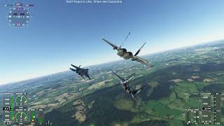 F15 MSFS UK  Formation mode  Fairford  AMAZING [upl. by Thaxter]