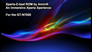 ROM Review XperiaZized ROM by AminiX GTN7000 [upl. by Eiramait]