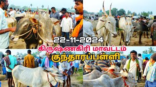 பகுதி 2 குந்தாரப்பள்ளி மாட்டு சந்தை கிருஷ்ணகிரி மாவட்டம் நாட்டு மாடு TN24 sakthi vlogs [upl. by Niggem592]