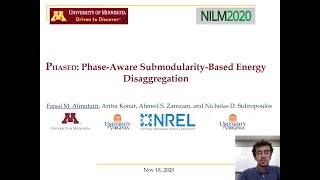 Faisal M Almutairi  Phased PhaseAware SubmodularityBased Energy Disaggregation [upl. by Aglo546]