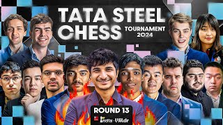 Tata Steel Chess 2024 Round 13  Gukesh vs Wei Yi  Who will win [upl. by Ttenyl]