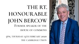 The Rt Hon John Bercow  Interview  Cambridge Union 12 [upl. by Yadrahc367]