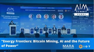 Energy Frontiers Bitcoin Mining AI and the Future of Power  AIM Summit Dubai 2024 [upl. by Ume]