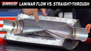 Tech Tip StraightThrough Mufflers vs Laminar Flow Mufflers [upl. by Ellerad]