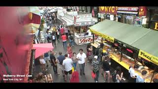 Mulberry Street Live Cam New York [upl. by Drofla]