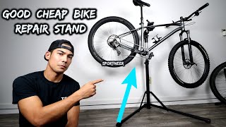 GOOD CHEAP BIKE REPAIR STAND parktool alternative [upl. by Uohk]