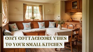 Transform Your Small Kitchen with Cozy Cottagecore Vibes 🌿  Easy Decor Tips for a Rustic Look [upl. by Edelson]