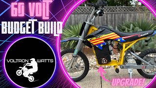 Go FASTER for CHEAP 60 Volt Budget Build Beginners Guide To Building A Modified Razor MX650 SX500 [upl. by Thinia]