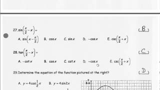 MHF4UFinalExamReviewMultipleChoice [upl. by Nitsuga]