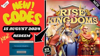 🌠 UPDATE🌠 RISE OF KINGDOMS CODES 15AUGUST 2024  RISE OF KINGDOMS REDEEM CODES 2024  CODE ROK [upl. by Susanetta]