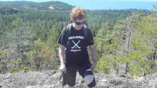 Steacy uses duct tape to tape her knee while hiking [upl. by Adriena]