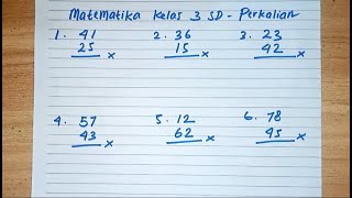 Belajar Matematika Kelas 3 SD tentang Perkalian Bilangan Puluhan [upl. by Tija]