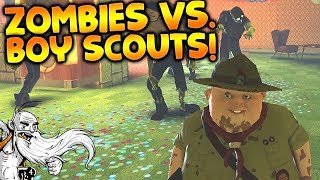 Dead Block Gameplay  quotZOMBIES VS BOY SCOUTSquot  Story Mode Lets Play [upl. by Davon]