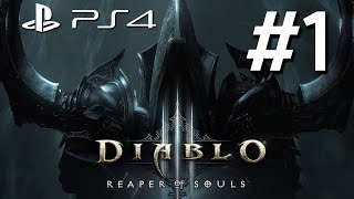 Diablo III Reaper Of Souls  Ultimate Evil Edition Gameplay Walkthrough Part 1 PS4  Diablo Virgin [upl. by Mateo]