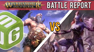 Sons of Behemat vs Hedonites of Slaanesh Age of Sigmar Battle Report Ep 156 [upl. by Rosemare174]