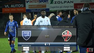 Foot  Villefranche vs FC Bastia Borgo 13122019 [upl. by Anelem]