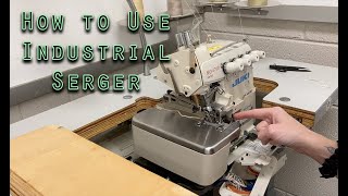 How to Use an Industrial Overlock Machine [upl. by Eseerehc307]