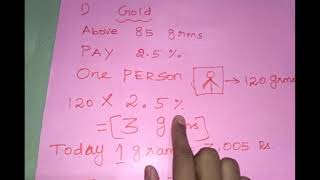 Gold Zakaath Calculation in Tamil [upl. by Hayton351]