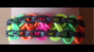 Loom Bands Anleitung deutsch  Schleifen Armband  Rubber Bandz Bracelet Tutorial [upl. by Ramses]