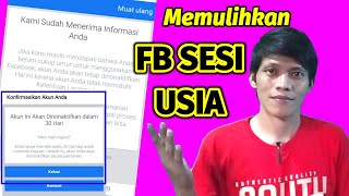 Cara baru mengatasi fb terkunci sesi usia  belum cukup umur [upl. by Aubert486]