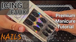 ICING FAUX Presson Nails nails pressonnails diy manicure nailart [upl. by Enrica669]