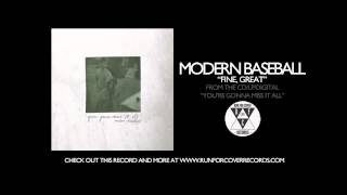 Modern Baseball  Fine Great Official Audio [upl. by Ssitnerp334]