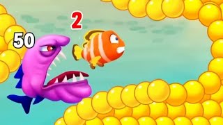 Fishdomdom Ads new trailer 47 update Gameplay hungry fish video [upl. by Eceer]